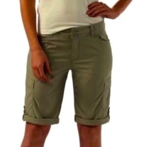 Patagonia Olive Green Solimar Convertible Bermuda Shorts